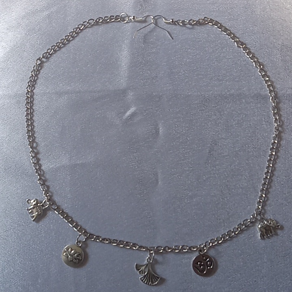 Silver Chakra head chain